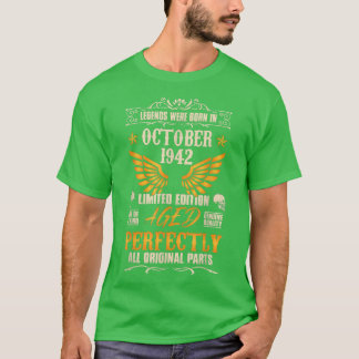 Legends werden geboren in oktober 1942 - Rock Bike T-shirt