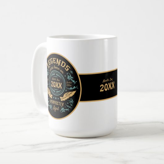 Legends Were Born on [Month] [Year] Koffiemok (Voorkant links)