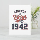 Legends worden geboren in 1942, rond de geboorte. bedankkaart (Staand voorkant)