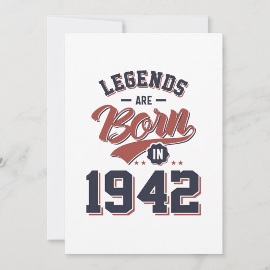 Legends worden geboren in 1942, rond de geboorte. kaart (Voorkant)