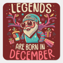 Legends worden geboren in december Verjaardag Gift