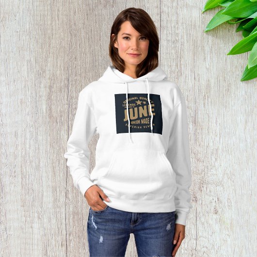 Legends zijn geboren in juni originele kwaliteit hoodie