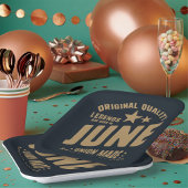 Legends zijn geboren in juni originele kwaliteit papieren bordje