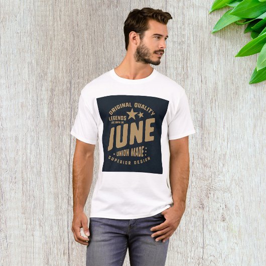 Legends zijn geboren in juni originele kwaliteit t-shirt