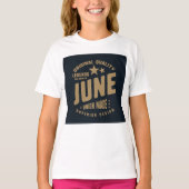 Legends zijn geboren in juni originele kwaliteit t-shirt (Voorkant)
