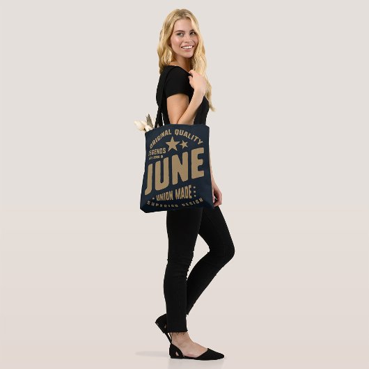 Legends zijn geboren in juni originele kwaliteit tote bag