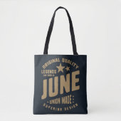Legends zijn geboren in juni originele kwaliteit tote bag (Voorkant)