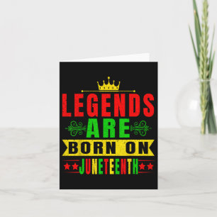 Legends zijn geboren op Juneteenth Birthday Party  Kaart