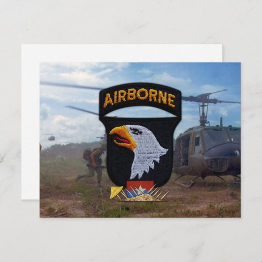 leger 101e vietnam patch in de lucht (Voorkant / Achterkant)