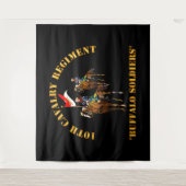 Leger - 10e Cavalry Regiment w Cavalrymen Wandkleed (Voorkant)