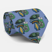 Leger 10e speciale troepenmacht, groene beretenvet stropdas (Opgerold)