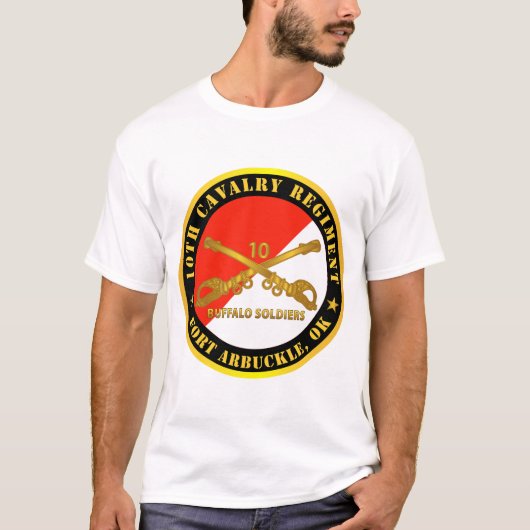 Leger - 10th Cavalry Regiment - Fort Arbuckle, OK  T-shirt (Voorkant)