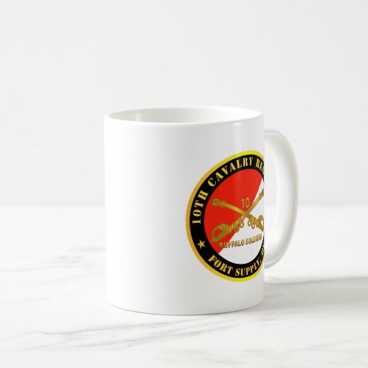 Leger - 10th Cavalry Regiment - Fort Supply, OK -  Koffiemok (Voorkant rechts)