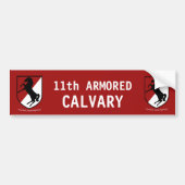 Leger 11e Armored Cavalry Regiment Bumpersticker (Voorkant)
