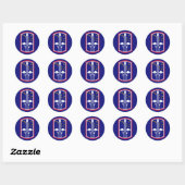 Leger 172e Infanteriebrigade Ronde Sticker (Vel)