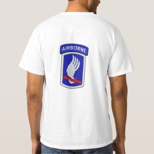 Leger 173e veteranen van brigadeveteranen t-shirt (Achterkant)