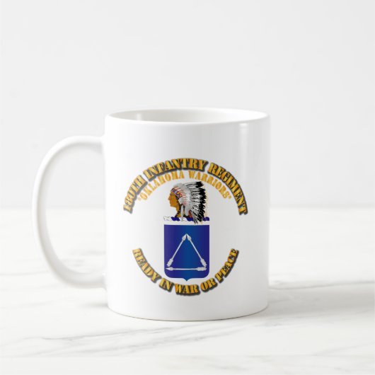 Leger - 180e infanterieregime - COA Koffiemok (Links)