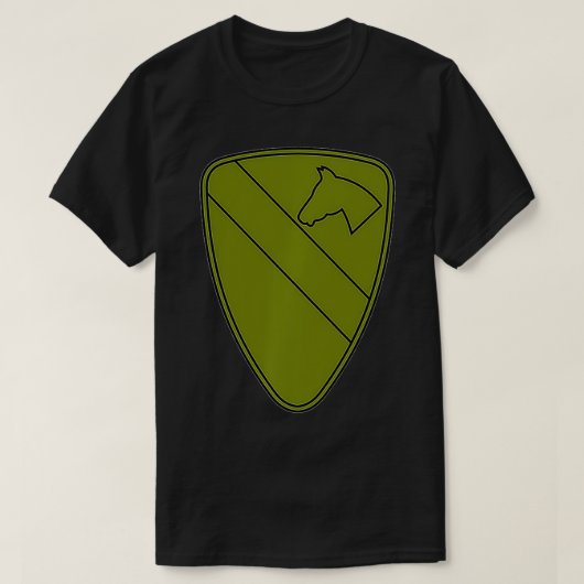 Leger 1e Cavalry, divisie O T-shirt (Design voorkant)