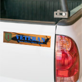 Leger 1e infanteriedivisie Fort Riley Veterans die Bumpersticker (Op Truck)