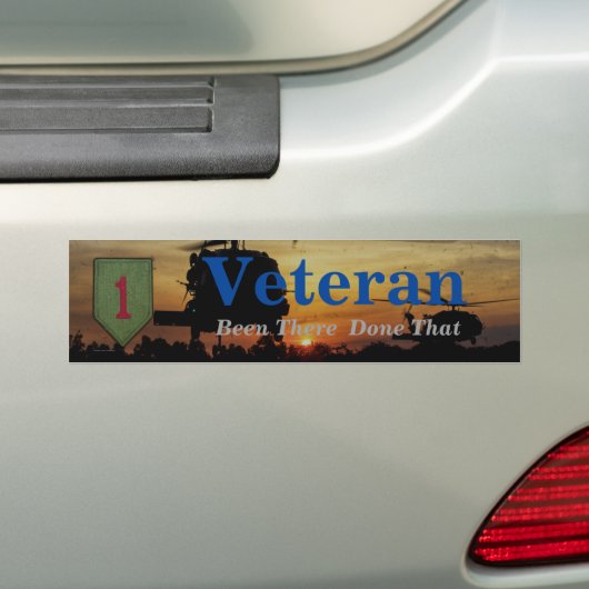 Leger 1e infanteriedivisie patch LRRPS recon Bumpersticker (Op auto)