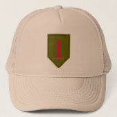 Leger 1e infanteriedivisie trucker pet (Voorkant)