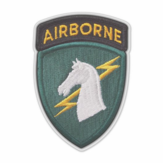 Leger 1e Special Ops Delta Force Contour sticker. Sticker (Voorkant)