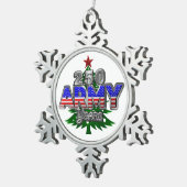 LEGER 250 JAAR TIN SNEEUWVLOK ORNAMENT (Rechts)
