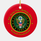 Leger 2e kerstboomkaneeltje keramisch ornament (Achterkant)