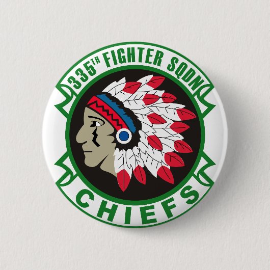 Leger 335th Fighter Squadron Insignia Ronde Button 5,7 Cm (Voorkant)