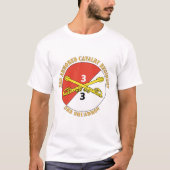 Leger - 3e eskader - 3e pantsercavalerieregiment t-shirt (Voorkant)