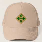 Leger 4e infanteriedivisie trucker pet (Voorkant)