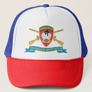 Leger - 555th Parachute Infantry Battalion - SSI w Trucker Pet