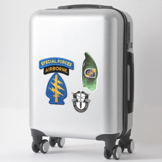 Leger 5e Special Forces Groep Groene Baretten cont Sticker (Koffer)