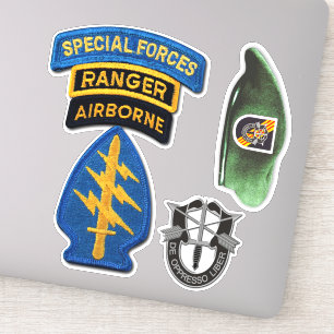 Leger 5e Special Forces Groep Groene Baretten cont Sticker