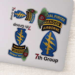 Leger 7e bijzondere troepengroep SFG contoursticke Sticker