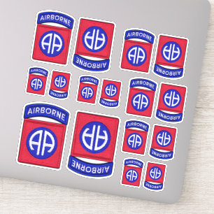 Leger 82e ABN Airborne Division Fort Bragg Contour Sticker