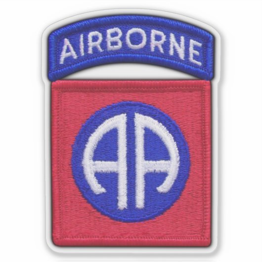 Leger 82e ABN DIV Fort Bragg Contour Sticker (Voorkant)