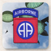 Leger 82e ABN DIV Fort Bragg Veteranen Bier Onderzetter (Voorkant)