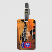 Leger 82e ABN DIV luchtafdeling Veteranen Veterane Bagagelabel (Voorkant (verticaal))