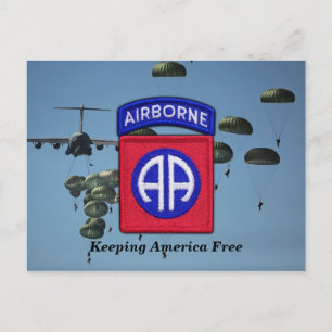 Leger 82e ABN DIV Luchtvaartveteranen voor Bragg Briefkaart