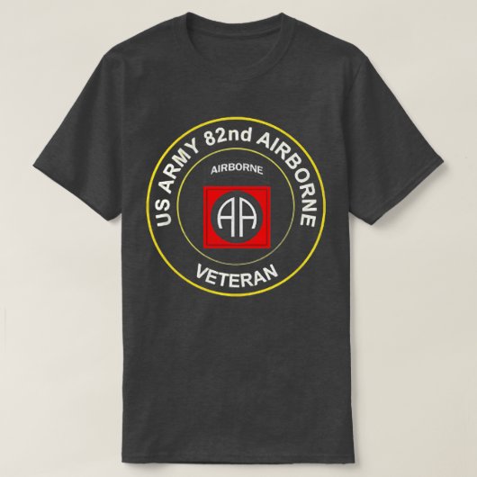 Leger 82e Airborne Division Paratrooper Veteran Fl T-shirt (Design voorkant)