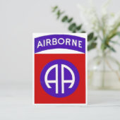 Leger 82e luchtmacht briefkaart (Staand voorkant)