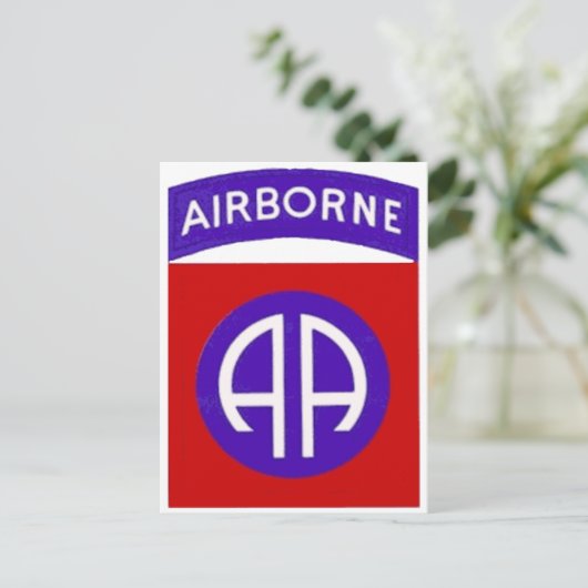 Leger 82e luchtmacht briefkaart (Staand voorkant)