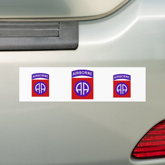 Leger 82e luchtmacht bumpersticker (Op auto)