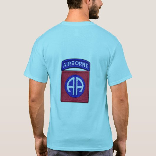 Leger 82e luchtscheepsafdeling LRRPS veteranen vet T-shirt (Achterkant)
