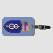 Leger 8e Inf Div Infanteriedivisie veteranen Bagagelabel (Voorkant (horizontaal))