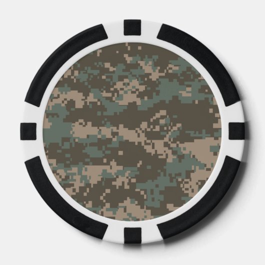 Leger ACU Camoflage Poker Chips (Voorkant)