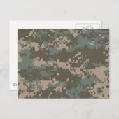 Leger ACU Camouflage Briefkaart (Voorkant / Achterkant)