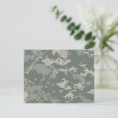 Leger ACU Camouflage Briefkaart (Staand voorkant)