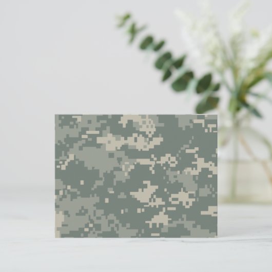Leger ACU Camouflage Briefkaart (Staand voorkant)
